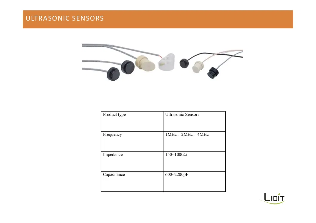 Piezo Ceramic Transducer Ultrasonic Water Flow Sensor