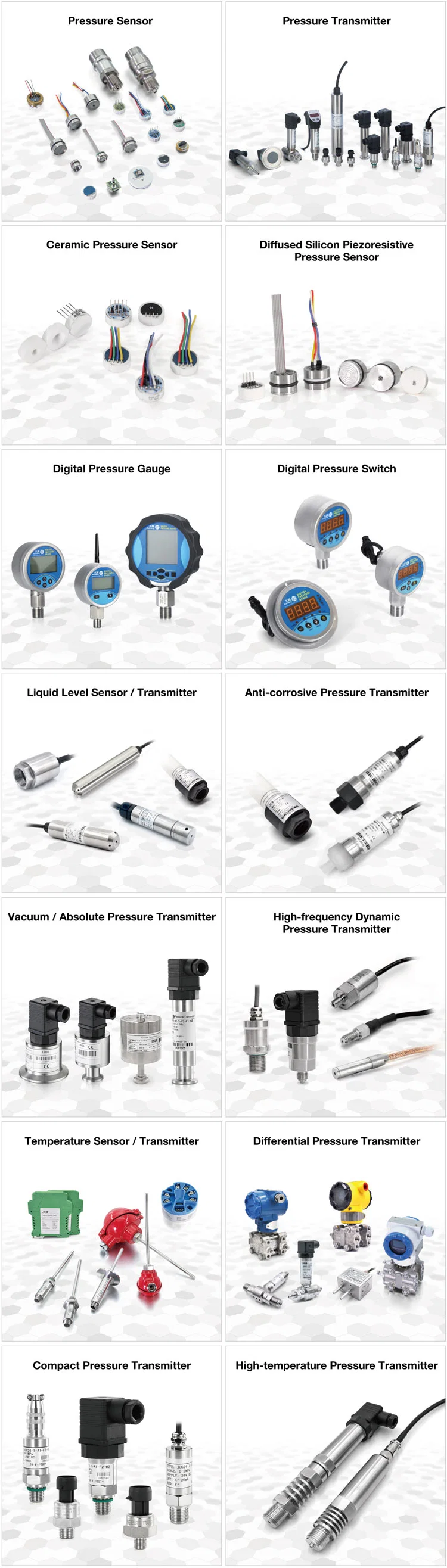 Jc Series Ceramic Pressure Sensor / Transducer Custom Manufacturer