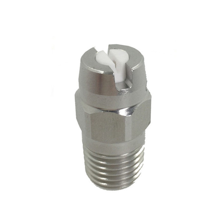 High Pressure Fluid Flow Flat Fan Nozzle with Filter