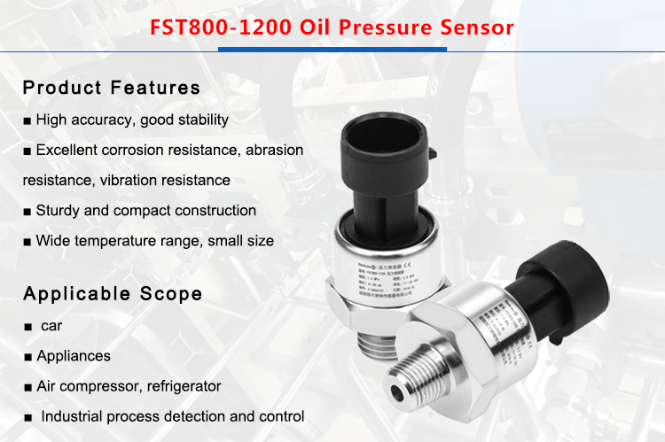 FST800-1200 0-10 psi 500psi 12V DC 0~10 bar Piezoresistive Ceramic Pressure Sensor