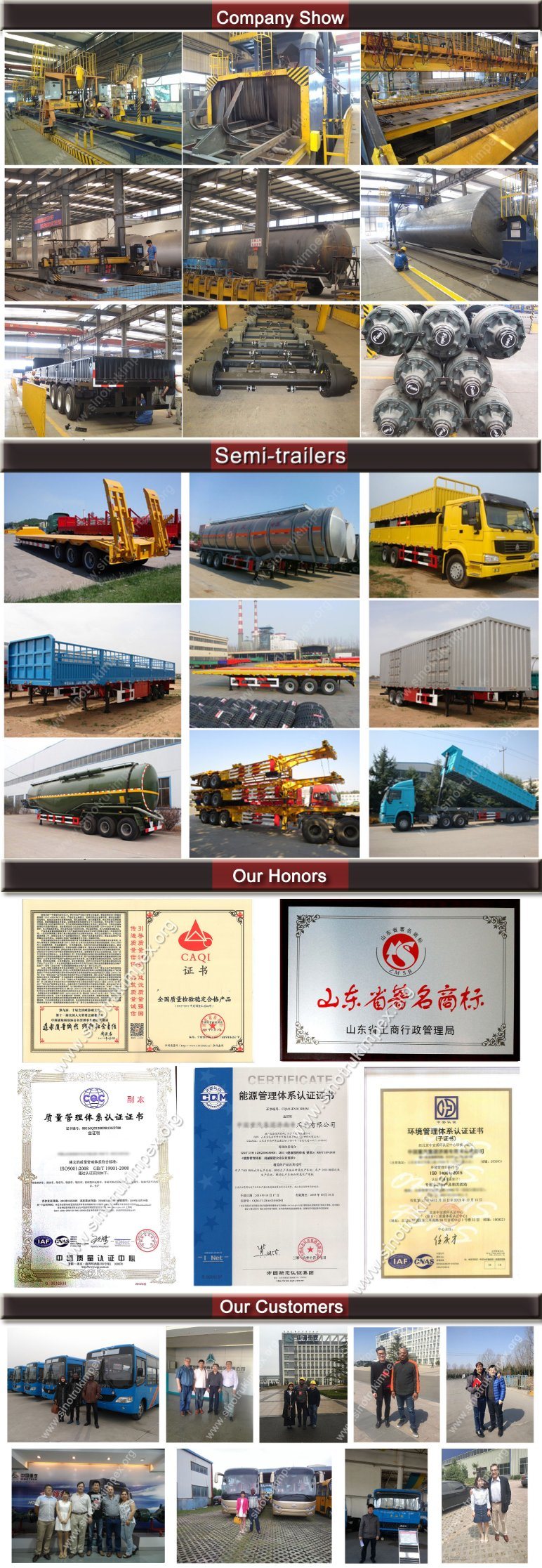 Hot Sell 3 Axle 40FT Flatbed Cargo Container Semi Trailer
