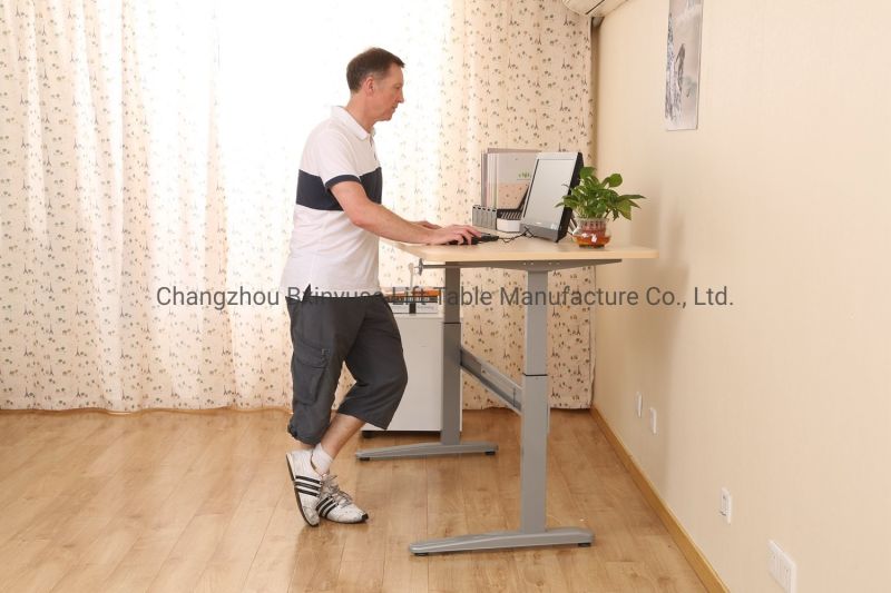 Manual Height Standing Desk / Height Adjustable Office Desk Frame