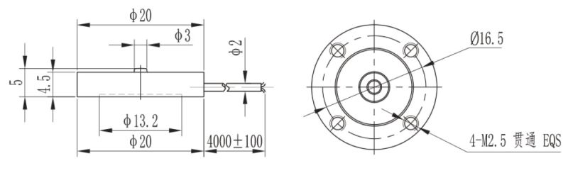 Sensor Mini Donut Compression Load Cell for Pressure Assembling