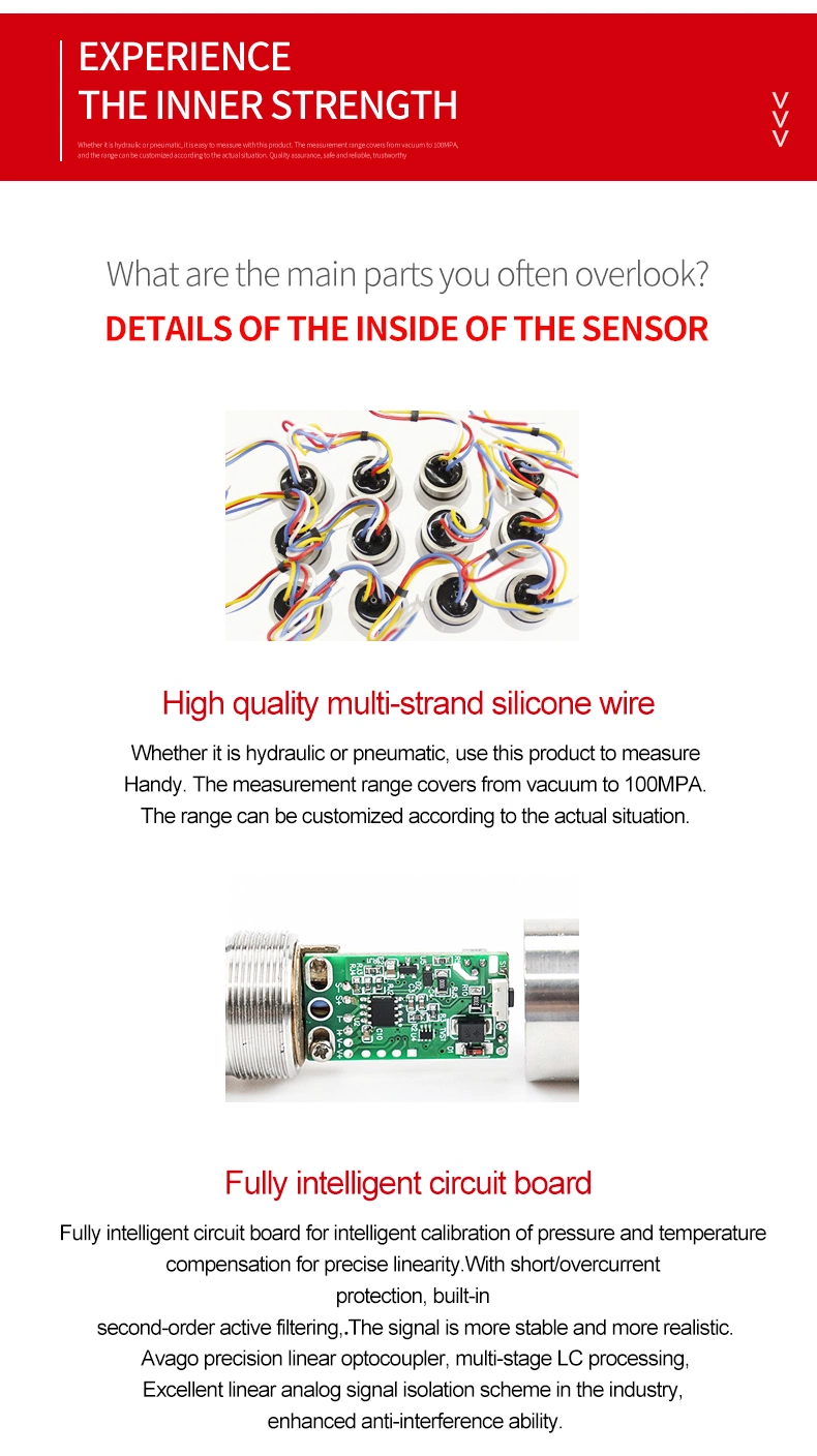 2-Wire Analog Output 4-20mA Pressure Sensor for Oil