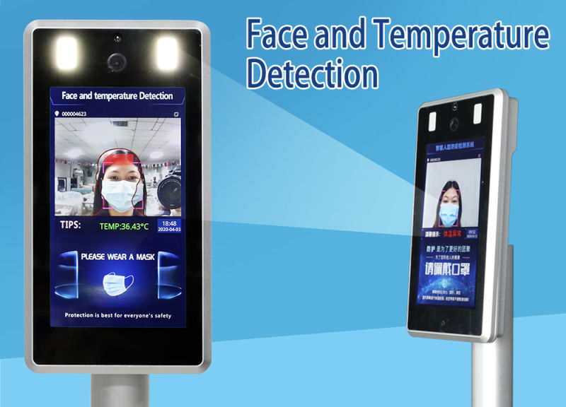 Auto Forehead Public Face Recognition Infrared Thermometer with Temperature Sensor