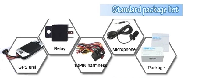 Waterproof Mini Car Tracker GPS Vehicle Car GPS Tracker with Fuel Sensor / Microphone & Andforid APP