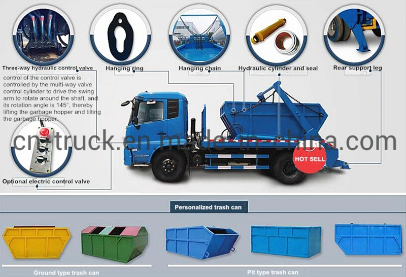 4cbm 5cbm 3mt 4mt Small Size Garbage Collector Container Garbage Truck