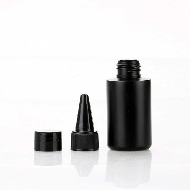 35ml Color Gel Black Cosmetic Bottle Plastic Color Gel Plastic Glue Container Color Gel Plastic Container