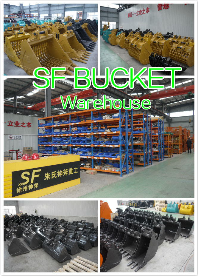 China Supplier Excavator Attachment of Excavator Dustpan Bucket