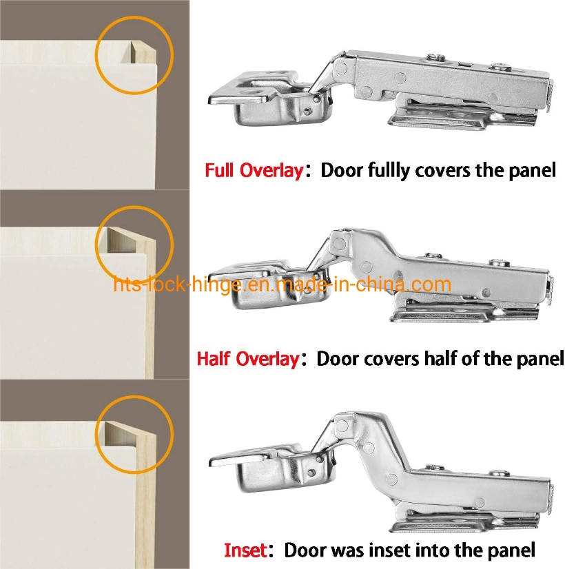 Soft Closing Furniture Hinge Full Half Inset Overlay Fixed Plate