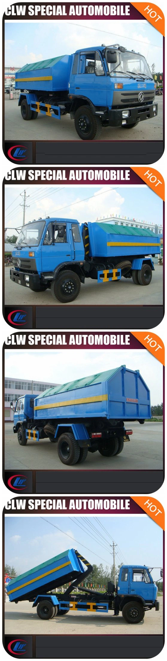 Good Price Slip on Container Garbage Collector Truck Hook Lift Gabage Truck