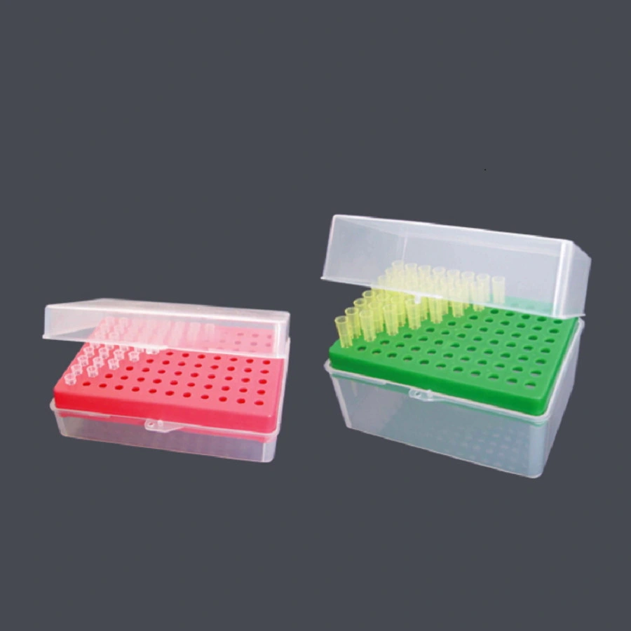 Wholesale Plastic 96 Wells Holes 10UL Pipette Tips Box Laboratory Plasticware