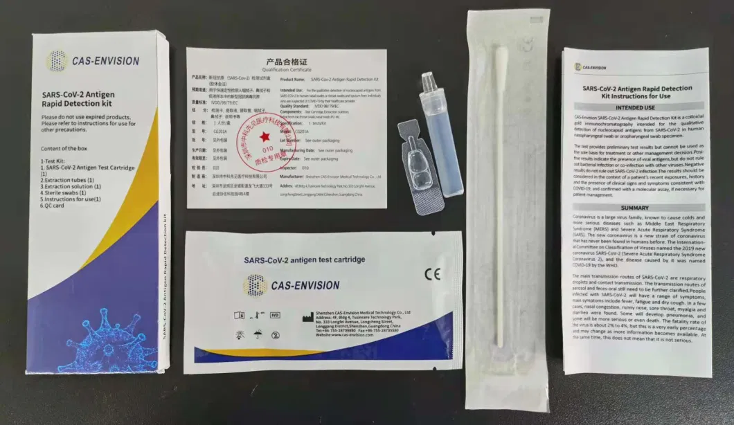 Test Kits Nasopharyngeal Oropharyngeal Swab Test Reagent Kit