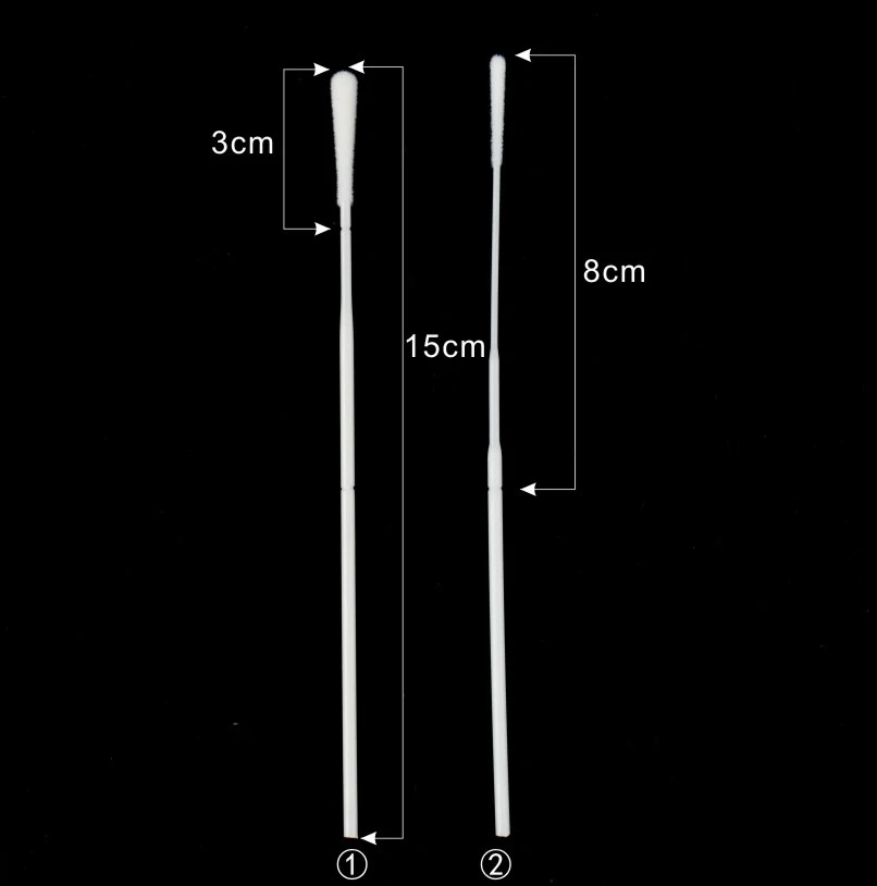 High Standard Disposable Nylon Oralpharyngead Nasopharyngeal Flocked Test Medical Swab