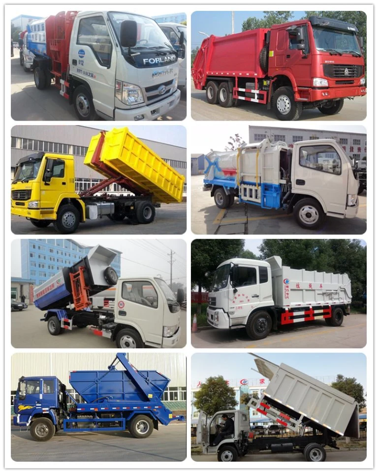 Good Price Slip on Container Garbage Collector Truck Hook Lift Gabage Truck