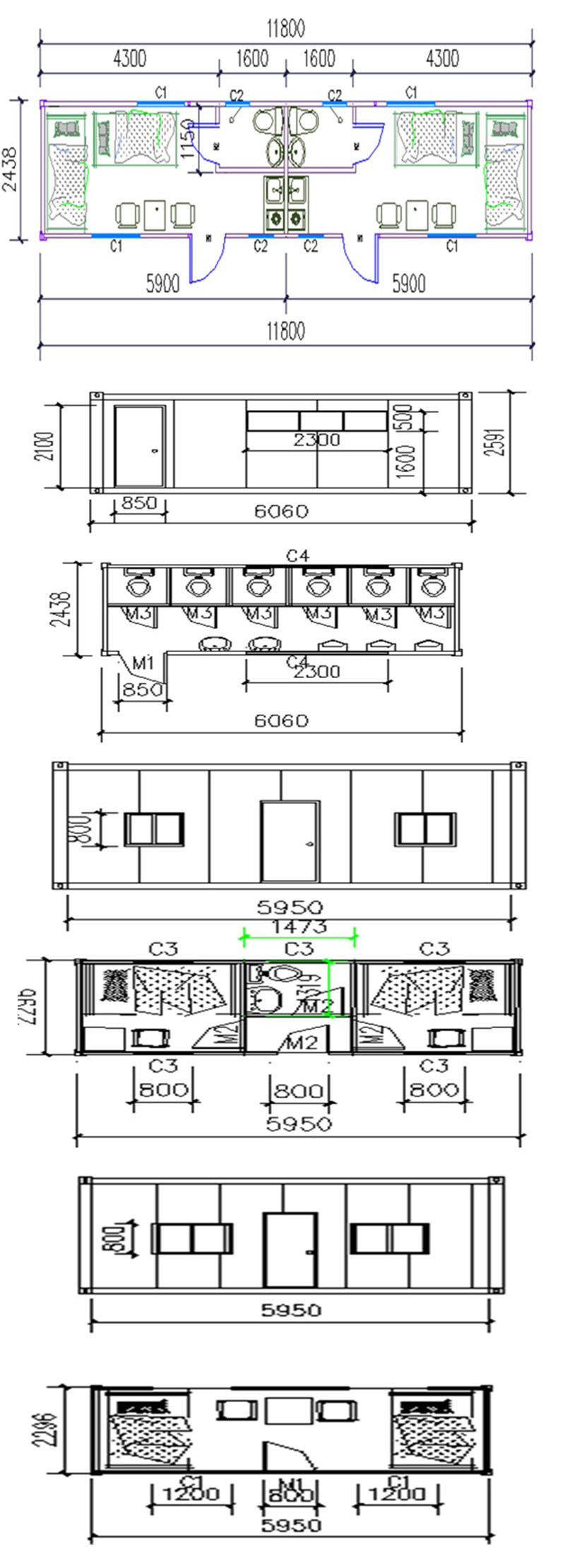 Prefab Expandable Container House/Modular Container House Prefabricated Container House