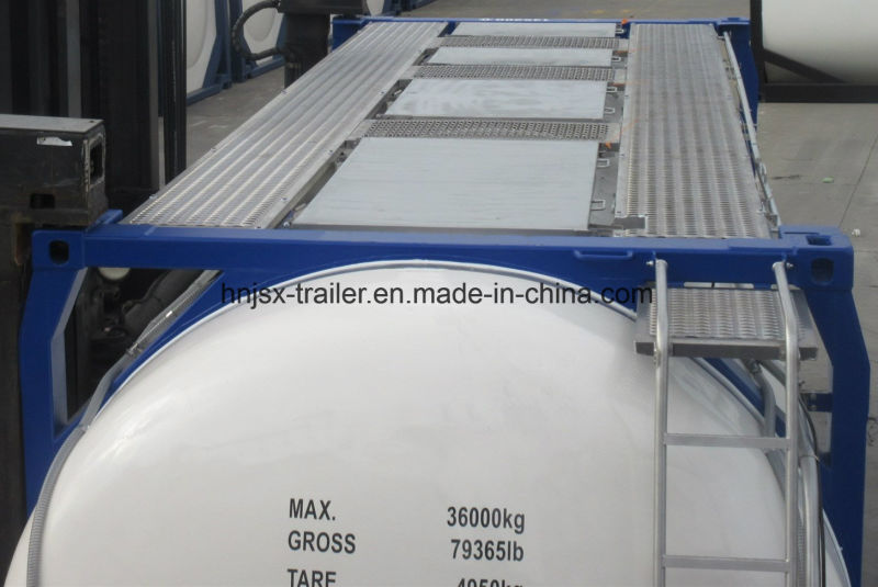 Chemical Liquid Tank Container Corrosive Tanker Transportation 20cbm Tanker Container