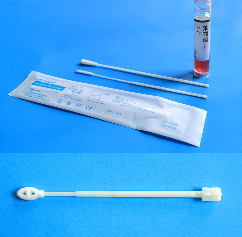 Individual Packing Nylon Flocking Nasopharyngeal Swab Flocked Oral Nasal Swab