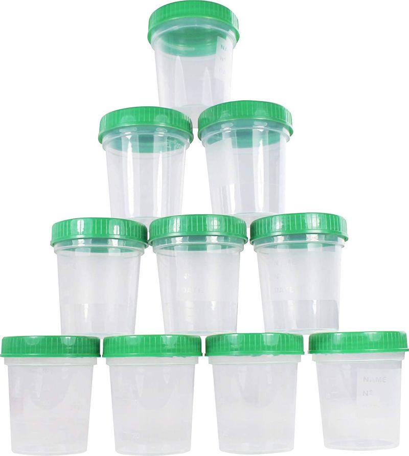 CE Certified Sterile Specimen Urine Cup Collection Container Different Volumes
