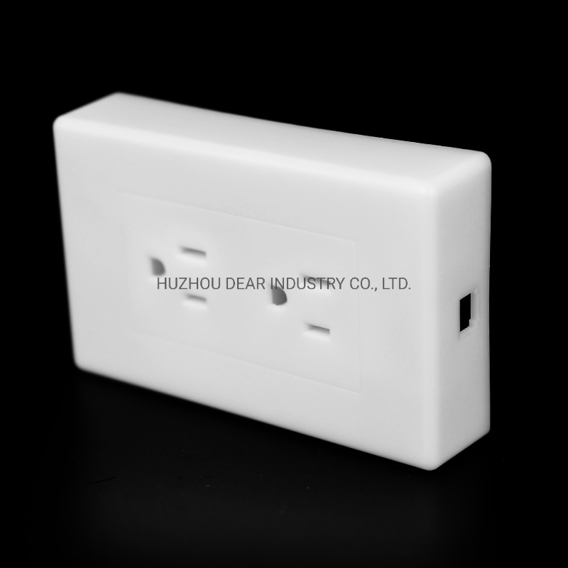 Customized Double Delta Outlet Square Charging Box for Plastic Electrical Box