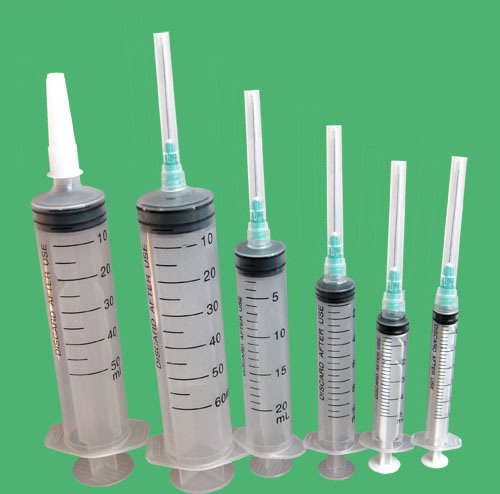 3 Part Medical Disposable Syringe Disposable Luer Lock Syringe with Needle