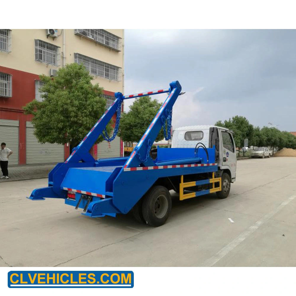 5m3 6m3 Container Swing Arm Skip Loader Refuse Collector Garbage Truck