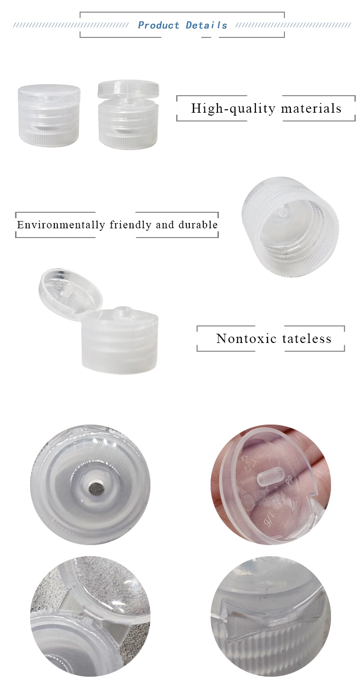 Screw Cap Plastic Lids 20mm Cosmetic Packaging Plastic Flip Top Cap