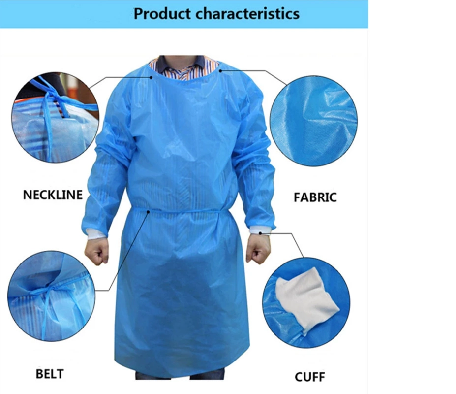 Waterproof Sterile Gowns Approved SMS Surgical Gown Medical Disposable Sterile Gowns