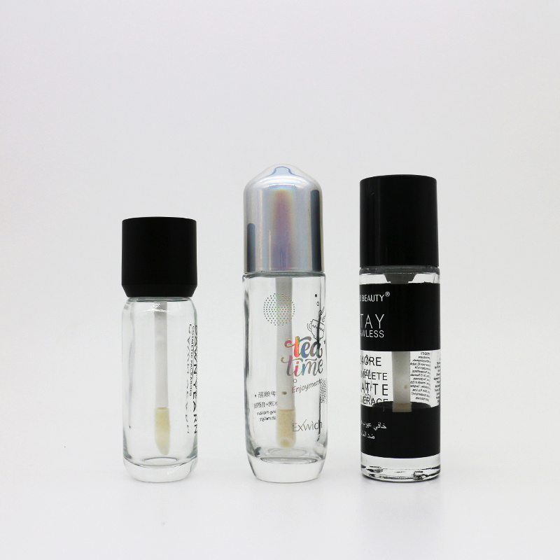 30ml Clear Glass Concealer Bottle with Cap and Brush