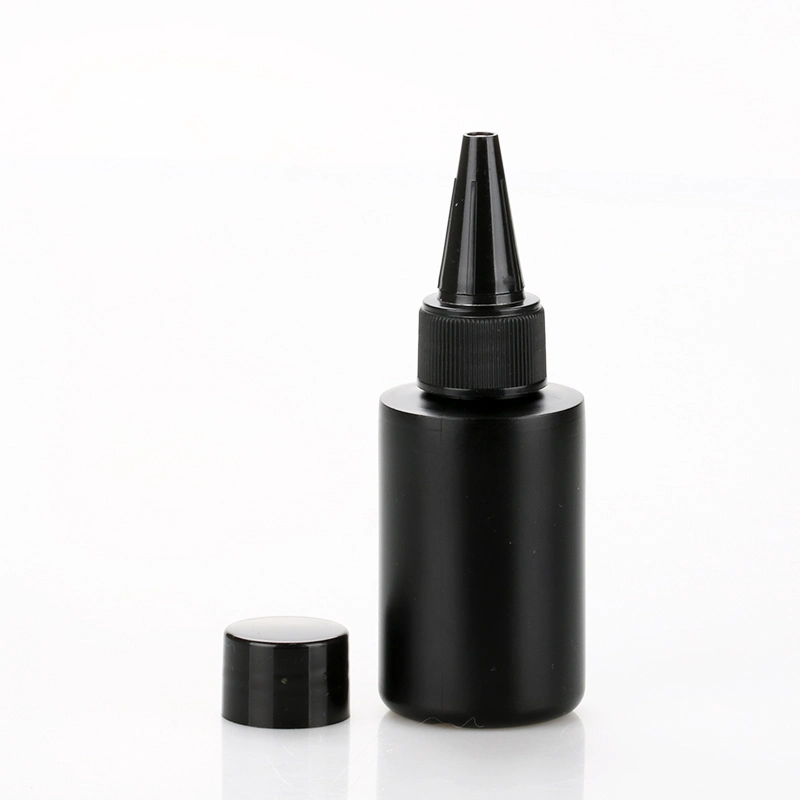 35ml Color Gel Black Cosmetic Bottle Plastic Color Gel Plastic Glue Container Color Gel Plastic Container