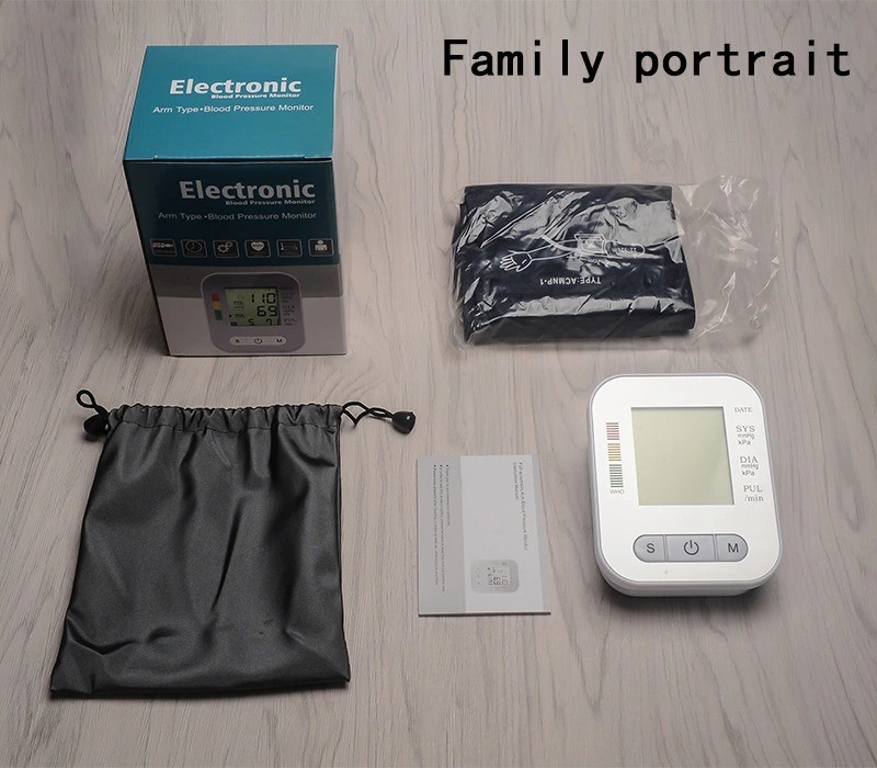 Electronic Digital Sphygmomanometer Blood Pressure Monitor Meter Upper Arm