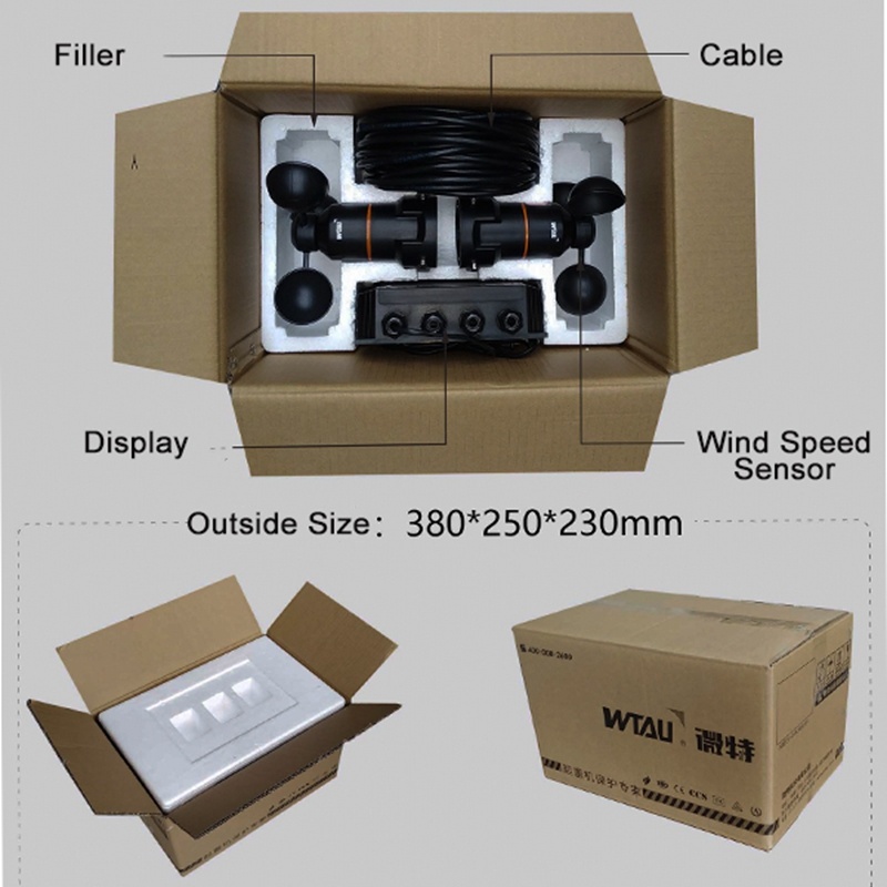 Digital Anemometer Wind Speed Monitoring Datalogger for Weather Station