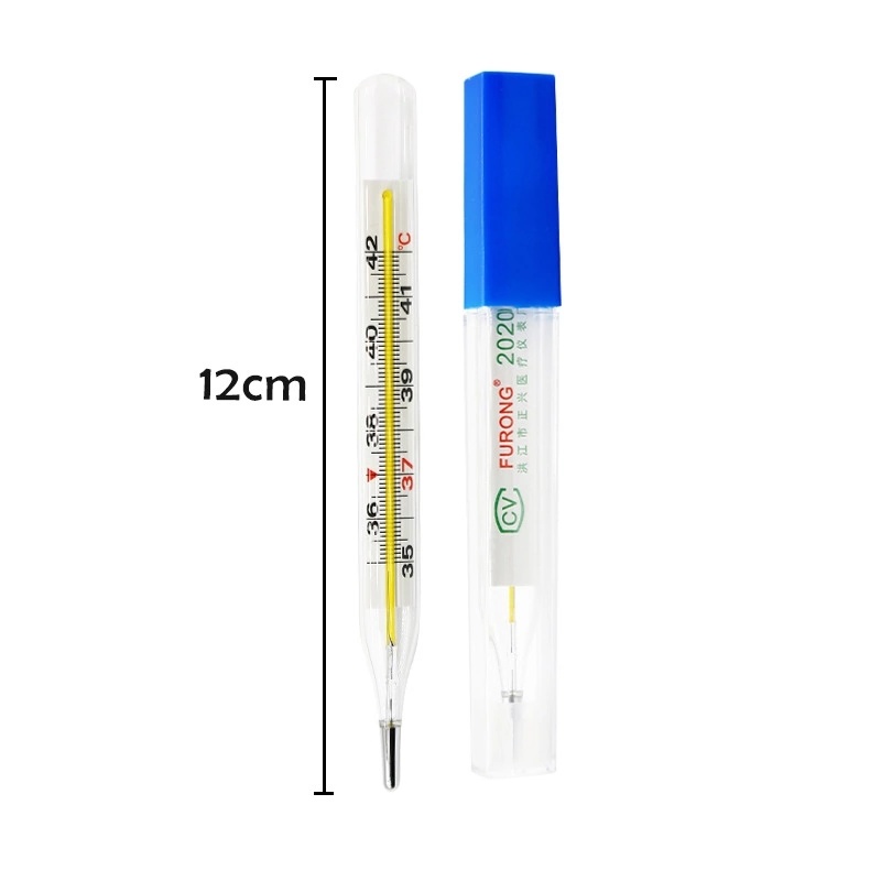 Medical Mercury Decorative Glass Thermometer Armpit Oral Clinical Thermometer