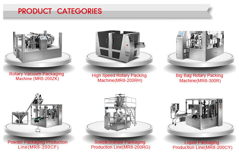 Best Sell 8 Station Small Candy Premade Pouch Rotary Packing Machine