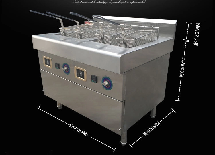 Industrial Chip Auto Fry Deep Tortilla Double Tank Gas Pitco Deep Oil Fryer Machine Stainless Steel