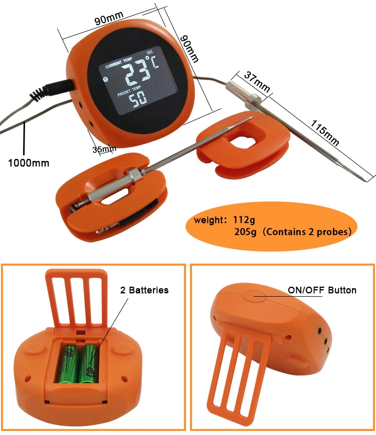 Instant Read Meat Food Thermometer Bluetooth Thermometer