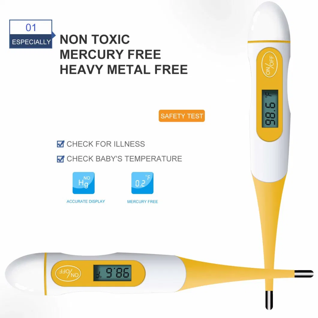 CE Hot Sale! Best Clinical Human Oral China Digital Thermometer Medical with CE, ISO, RoHS