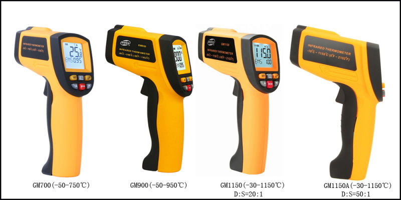 GM550e New Popular Digital Laser Oven LED Color Thermometer Infrared Intrinsically Safe