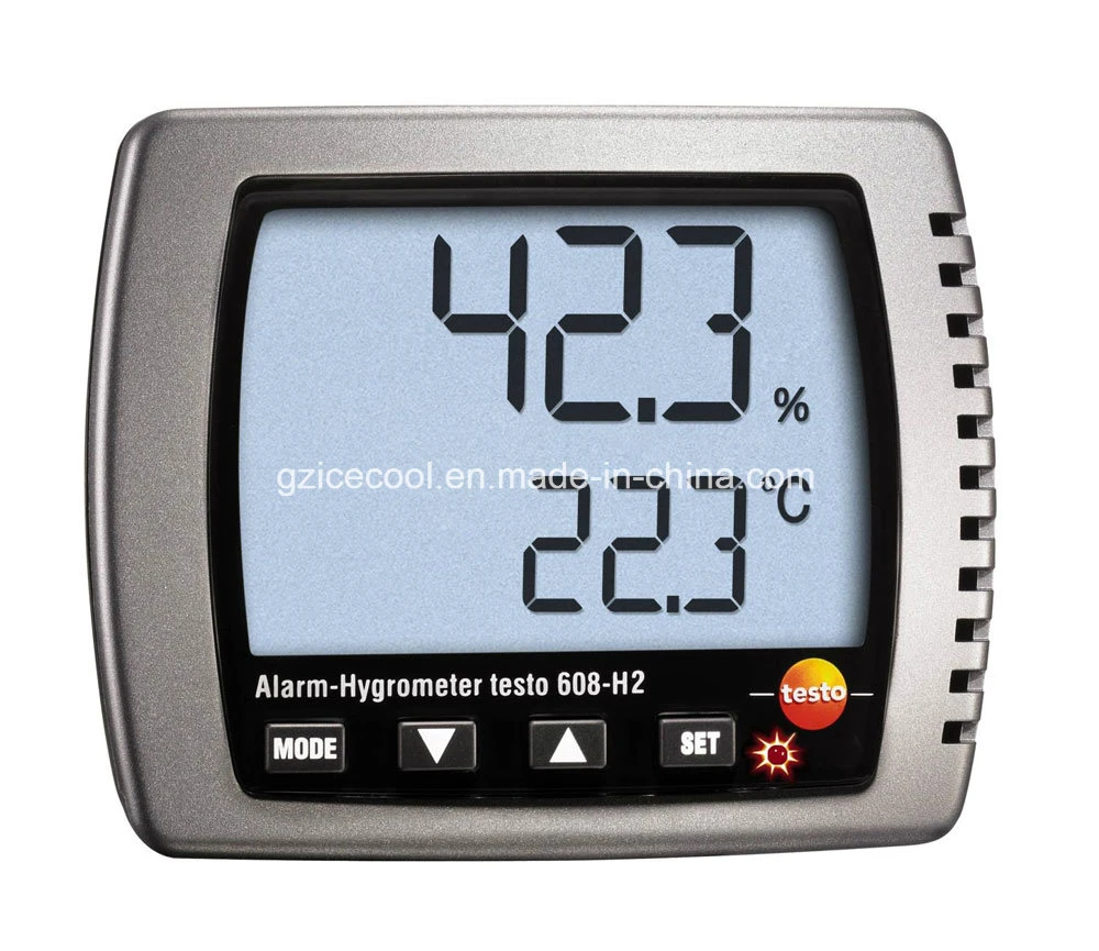 Original Testo 608-H2 No. 0560 6082 Thermo Hygrometer Thermohygrometer with LED Visual Alarm