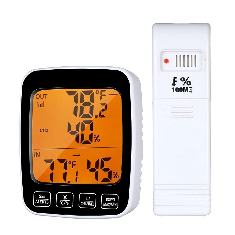 Electronic Outdoor Indoor LCD Digital Thermo Thermometer Hygrometer