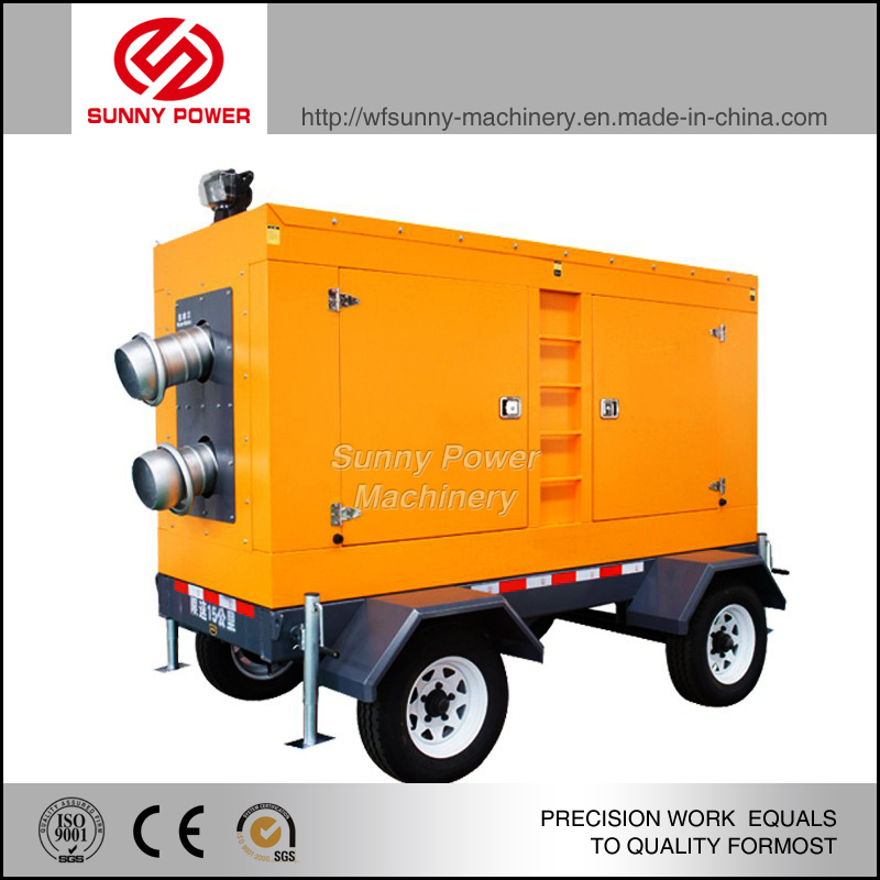 Agricultural Irrigation Diesel Water Pump Optional of Trailer and Weather Canopy