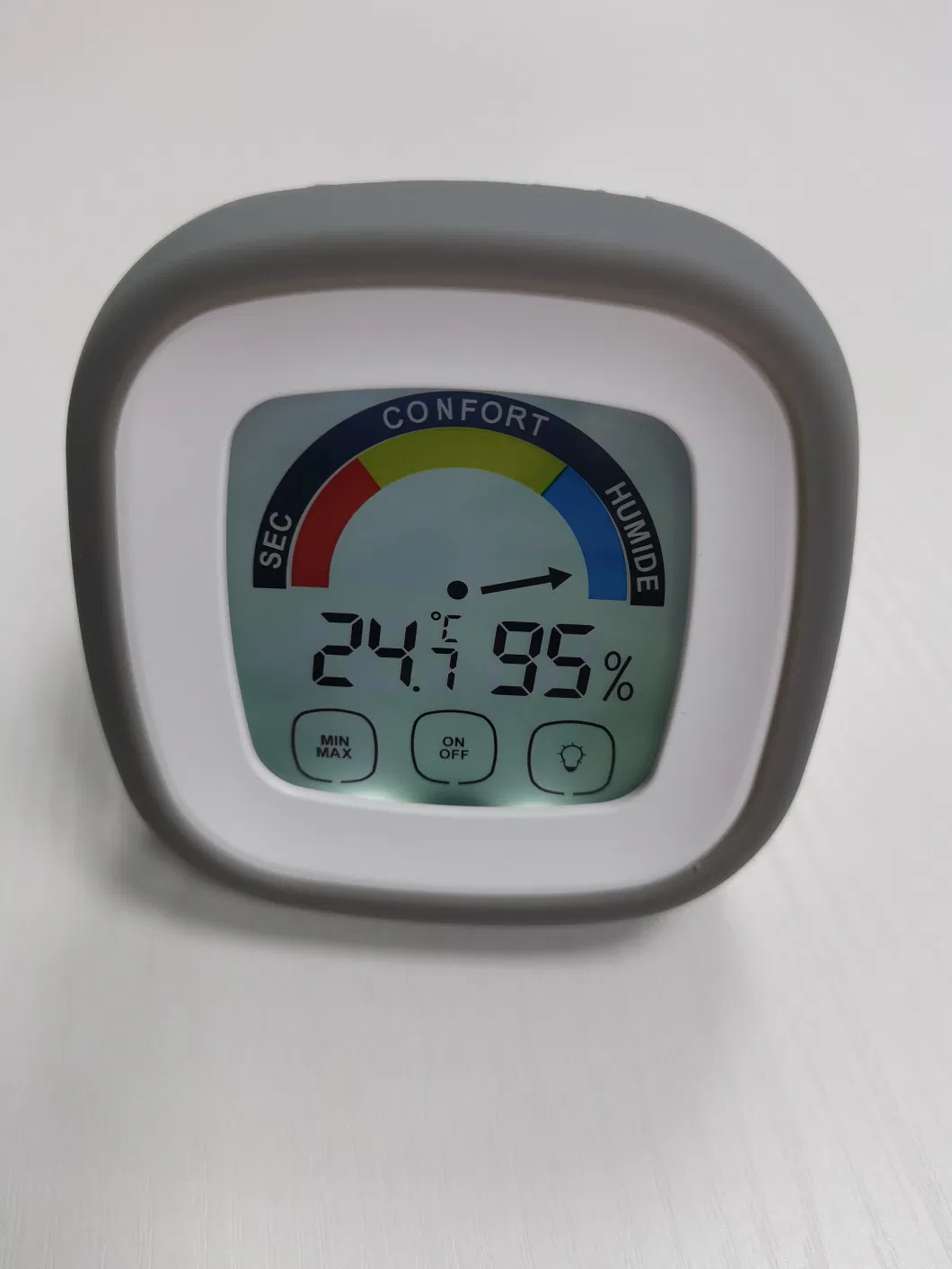 Hot Selling Digital Meter for Humidity and Temperature with Magnet on Refrigerator and Back Light