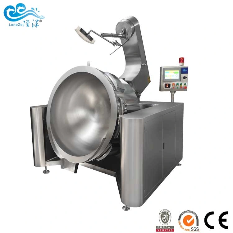 Industrial Large Capacity Planetary Mixing Type Sauce Data Paste Meat Cooking Machine Kettle with Agitator