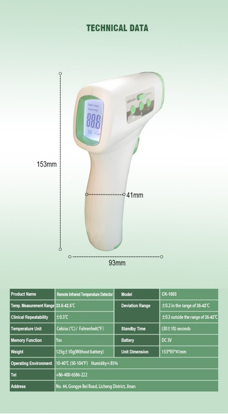 Industry Non-Contact IR Temperature Gun with Laser Pointer