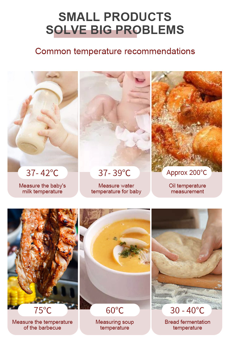New Arrival High Accuracy 0.5c Waterproof IP67 Fast Read Digital Kitchen Thermometer with Stainless Steel Folding Probe