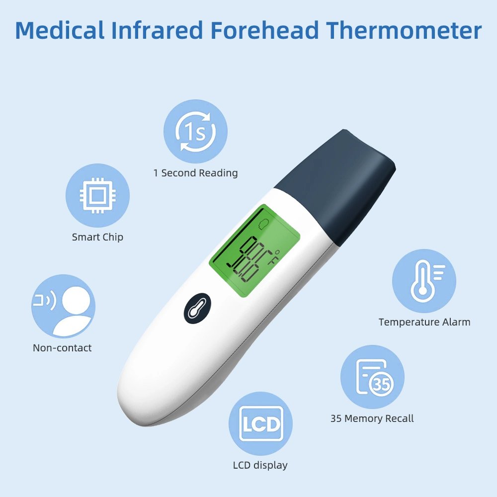 Digital Professional Medical Equipment Electronic Infrared Thermometer Forehead Non-Contact Thermometer