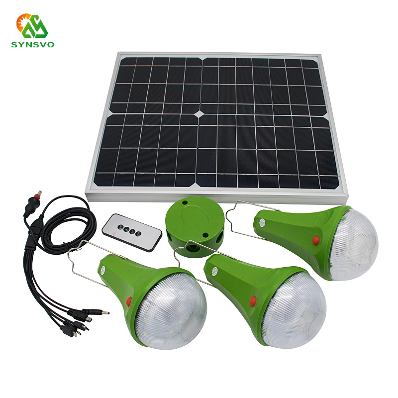 Portable Solar System Combination Solar Power Emergency LED Light for Home