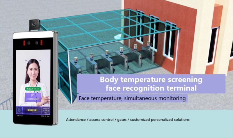 Ai Face Recognition Machine Software Temperature Measuring Device