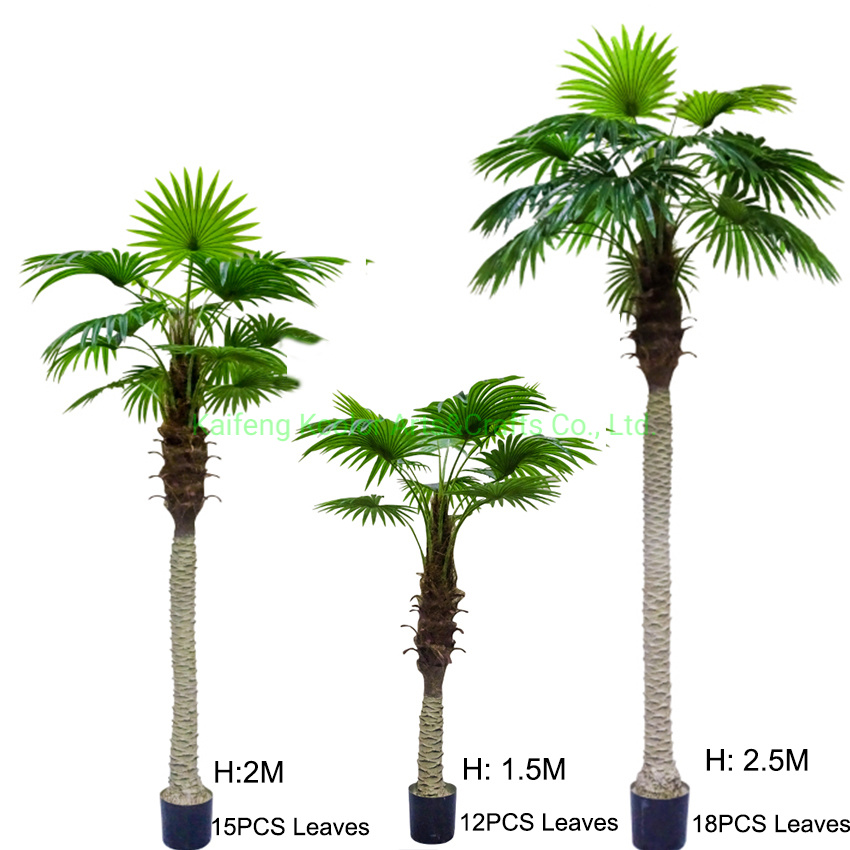 High Simulation Large Decorative Artificial Palm Tree for Indoor Decorative