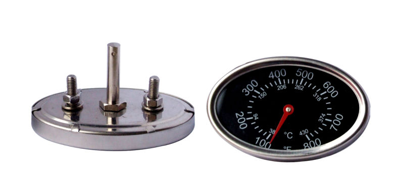Bimetal Dial Screw Probe Stainless Steel Baking Oven Thermometer